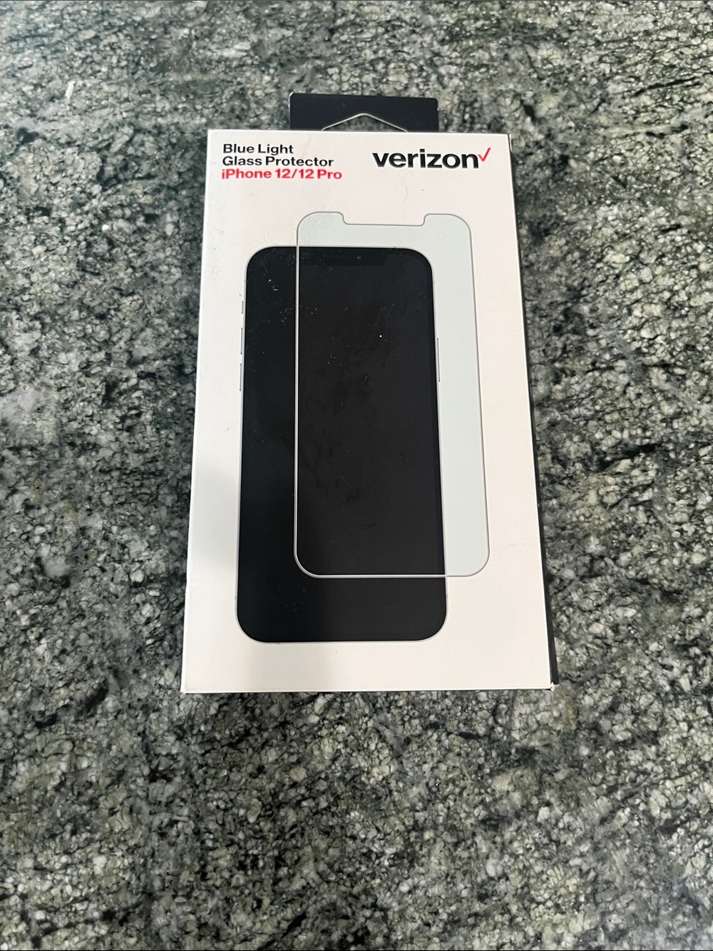 Verizon Blue Light Glass Screen Protector for iPhone 12/12 Pro - White